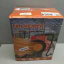 1500W Greenhouse Heater with Digital Thermostat, Outdoor Heater with Overheat Protection and 3-Second Rapid Heating Function, Outdoor Heaters for Patio Garage, Greenhouse, Flower House (Red)