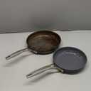 Calphalon Premier Ceramic Nonstick 8" and 10" Frying Pan Set, Midnight Blue