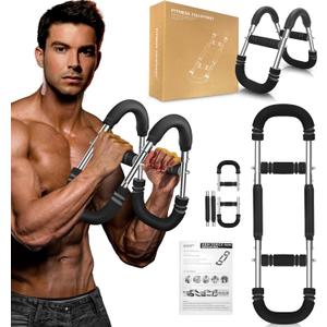 Twister Arm Trainer, 20-70 lb Adjustable Chest Workout Equipment, Forearm Strengthener, Power Twist Arm Trainer for Men, Arm Exercise Equipment, Portable Spring Resistance for Home Workout Equipment