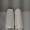 YOUR MOON Soft Organic Wool Pillow Queen Size Set of 2, Flat & Thin Wool Pillow for Sleeping, Low-Loft Bed Pillows for Back and Stomach Sleepers, Breathable Soft Cotton Cover(Off White)