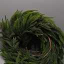 Christmas Norfolk Pine Garlands - 6ft Artificial Garland Faux Green Fake Pine Needles Garland for Fireplace,Table,Window,Stairs,Mante,Holiday Indoor Outdoor Xmas Decor(2PCS)