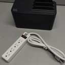 Bluelounge CableBox Mini Station Black Cable and Cord Management System - Small Surge Protector Included
