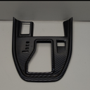 Kolya Center Console Gear Shift Panel Cover Trim Compatible with 2020 2021 2022 2023 2024 2025 Subaru Outback Accessories (Carbon Style with Extra Button)