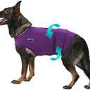 Meifsou Dog Anxiety Vest, Skin-Friendly Thunder Jacket for Dogs, Dog Calming Shirt for Thunder, Fireworks, Vet Visits and Separation - Keep Pet Calm Without Medicine, Fit for XXLarge Dogs