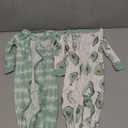 Simple Joys by Carter's Baby Boys' 2-Pack Snug Fit Footed Cotton Pajamas, Avocados/Tie Dye, 18 Months