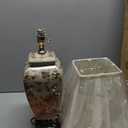 Red Lantern 25" Autumn Birds and Flowers Vase Lamp