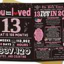 ICOOLYI 13th Birthday Card Gifts for Daughter, Niece, Granddaughter, 13th Birthday Decorations for Girls, Large Birthday Card for 13 Year Old, Funny Back in 2013 Birthday Card, Rose Pink Gold (WY-190)