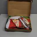 Tatuo 16x7ft Christmas Garage Door Decoration with LED Light Santa's Shop Garage Door Cover Santa Store Garage Door Banner Xmas Toy Store Decoration Christmas Background for Xmas Party Decor