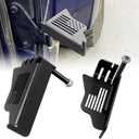 Steel Front Foot Pegs Rest Pedal Compatible with 2007-2021 Jeep Wrangler JK JKU JL JLU Unlimited 2-Door / 4-Door Exterior Door Hinge -2pcs