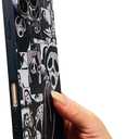 Compatible for Samsung Galaxy A35 Case, Fashion Cool Skull Skeleton Scary Face Pattern Phone Case, Soft TPU Silicone Protective Cover for Women Men Boys Girls for Samsung Galaxy A35