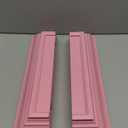 Alsonerbay Floating Shelves Wall Mounted Set of 2, Rustic Shelves for Wall Storage, 17 Inch Wood Shelves for Bedroom Living Room Bathroom, Pink (3 Inch Height)