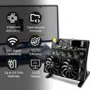 NerdOCTaxe Bitcoin Miner, Upgraded ASIC Miner 9.6TH/s 16.6J/TH Efficiency 160W Low Power, 2.4G Signal & Quiet Dual Fan Open-Source Crypto Machine for BTC Mining