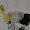 Greatever Dry Snorkel Set,Panoramic Wide View,Anti-Fog Scuba Diving Mask,Professional Snorkeling Gear (Adults, Yellow)