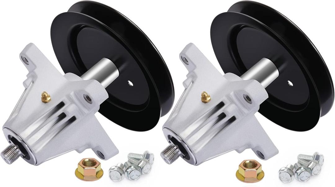 918-04822A 918-04822B 618-04822 918-04889 Spindle Assembly - Replace for MTD, Troy-Bilt, Craftsman, Cub Cadet 30in Mini Riders and 42 inch Zero-Turn Mowers Deck - with Blade Nut, 2 Pack