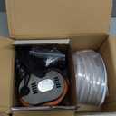 Pool Cover Pump above Ground - Submersible Water Sump Pump Swimming Water Removal Pumps, with Drainage Hose & 25 Feet Extra Long Power Cord, 850 GPH inGround, 3 Adapters (Orange)