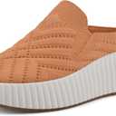 WHITE MOUNTAIN Women's Shoes Dystant Platform Sneaker (6.5, Apricot/Fabric)