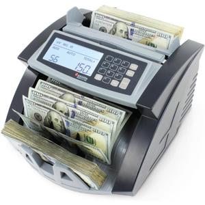 Cassida 5520 UV/MG - USA Money Counter with ValuCount, UV/MG/IR Counterfeit Detection, Add and Batch Modes - Large LCD Display & Fast Counting Speed 1,300 Notes/Minute