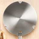 Heat Diffuser for Gas Stove Cooktop, Beswarmy Induction Adapter Plate, Stainless Steel Induction Converter Disk Simmer Plate with Detachable Handle 7.1inch