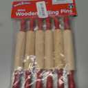READY 2 LEARN Mini Wooden Rolling Pins | Set of 6 | 7.25 inches | Turning Handles | Play Dough Rollers for Crafts and Imaginative Play