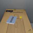 WireHot Carry-on 20 Inch and 28 Inch Square Thickened ABS+PC Hard Shell luggage, 2-Piece Suitcase Set with TSA Lock & Dual Zipper Mesh Inner Layer Design, Black Brown