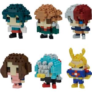 nanoblock - My Hero Academia Vol. 1 (Blind Box Complete Set), mininano Series Building Kit