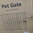 10-Second Quick Install Pressure Mounted Dog Gate for Pets and Kids,Adjustable 29'' to 43'' Wide Metal Pet Gate for Doorways Stairs,No Drilling,Expandable,36'' Tall Indoor Portable Safety Baby Gate