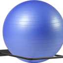 DNYLHRLZ Large Stability Ball Wall Rack - Yoga Ball Storage Rack for Studio, Gym or Home (1 Black)