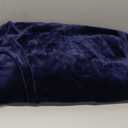 Fleece Throw XL Blanket Navy - 300GSM Soft Lightweight Plush Cozy Blankets for Bed, Sofa, Couch, Travel, Camping, 50x70 inches