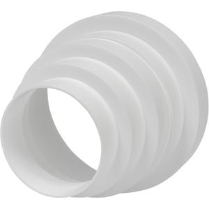3" up to 6" Inch Duct Inline Reducer-Increaser - Plastic Universal Connector - Vent Pipe Size Adapter - Air Conditioning, Heating, Cooling - 3 4 5 6 In Ventilation Duct Converter (80-150mm)