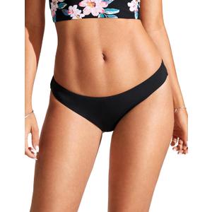 CRZ YOGA Womens Bikini Bottom Low Waisted Bathing Swimsuit Shorts Cheeky Swim Briefs (Medium, Black)