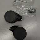 Domiella 2 Pack Luggage Replacement Wheels, Universal Suitcase Swivel Caster Wheels with Rubber Trolley Wheels, OD 50mm