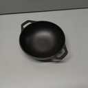 Lodge Pre-Seasoned Cast Iron WOK - Dual Assist Handle - Use in the Oven, on the Stove, or on the Grill - 6.25 Inch