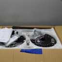 Fanbulous 52 Inch Crystal Fandelier Ceiling Fan with Light, Farmhouse Ceiling Fan Chandelier with 6 Speeds, Quiet Reversible Noiseless DC Motor, 3CCT, Indoor Ceiling Fans for Living Room Bedroom