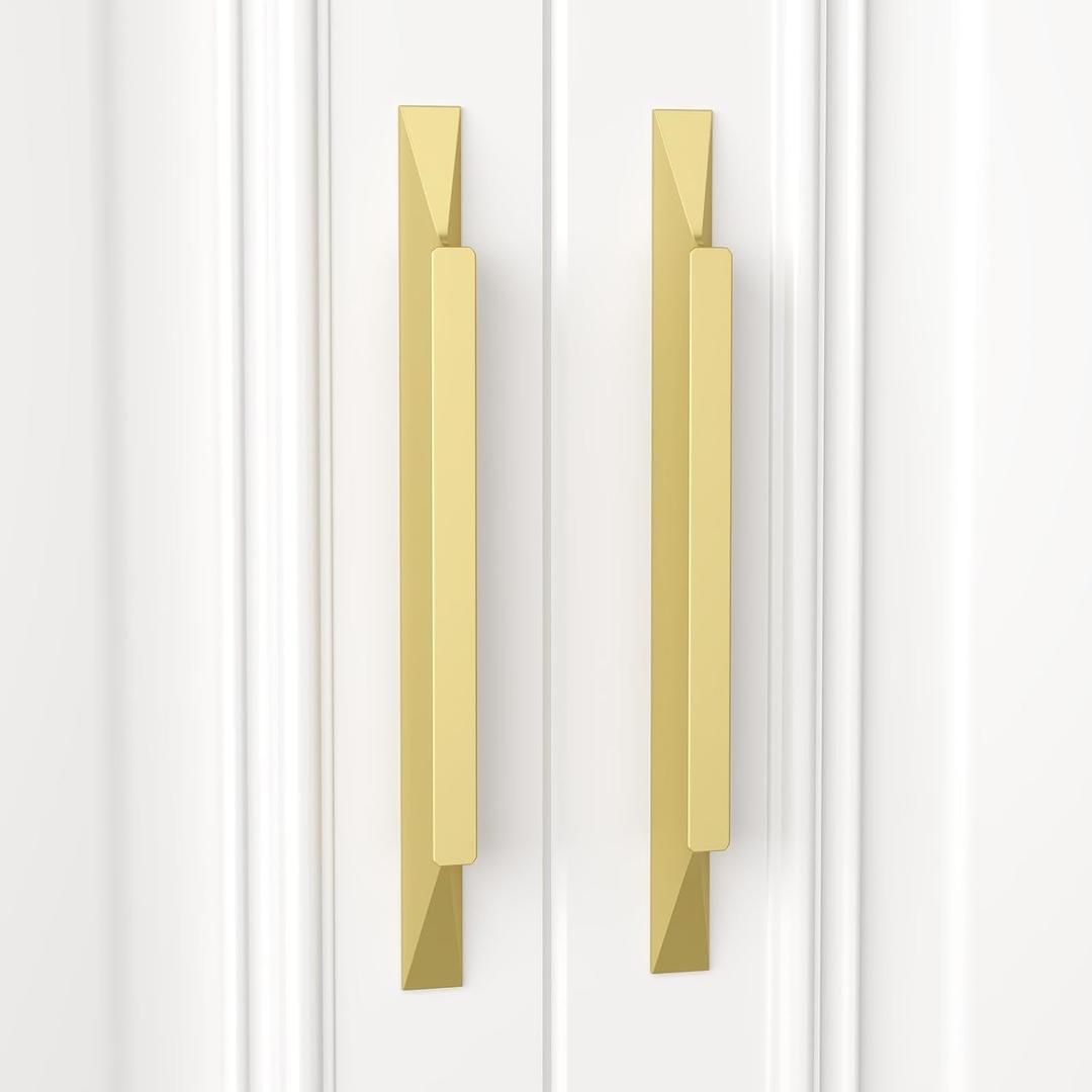 Peaha 25 Pack 5 inch Gold Cabinet Handles Kitchen Pulls for Cabinets Gold Drawer Pulls Long Cabinet Pulls