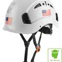 GREEN DEVIL Safety Helmet Hard Hat Adjustable Lightweight Vented ABS Work Helmet 6-Point Suspension ANSI Z89.1 Approved Ideal for Industrial & Construction