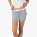 Hanes Women's Mid-Thigh Boxer Brief Pack, Stretch Cotton Underwear, 4Pack, Fashion Color Mix, XL
