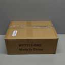 Tuenort Artificial Cypress Topiary Outdoor Plants with Spike, Faux Boxwood Bush Plants, UV Resistant Faux Greenery for Garden, Porch, Balcony (2 Pack)