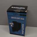 Dryer Vent Cover 4 Inch (Black) with UV RESISTANT - Outdoor Dryer Vent Cover Natural Energy Saving, Dryer Vent Seal for Home Exterior