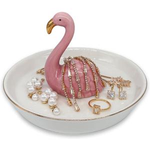 Flamingo Ring Dish, Jewelry Holder, Jewelry Holder Dish, Flamingo Decor, Thanksgiving, Christmas
