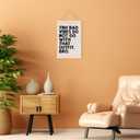 laveliabel Funny Classroom Poster Hanger Frame, Tbh Bad Vibes Banner Poster with Wood Hanger, Funny Humor Sarcastic Quote Wall Art Decor for Nursery School Classroom, 12x16inch