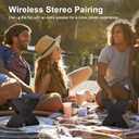 DOSS SoundBox X Desktop Wireless Bluetooth Speaker with 10W Rich Sound, Diverse Light Effects, 26H Playtime, TWS Pairing, BT 5.3, for Laptop, Computer, Home, Party, Beach, Gift Ideas