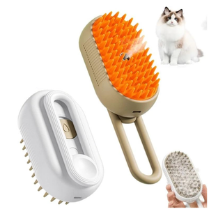 Generic Pet Grooming Steam Brush for Dogs and Cats, Rechargeable, Soft and Comfortable, Suitable for Long/Short Hair