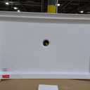 DreamLine SlimLine 34 in. D x 60 in. W x 2 3/4 in. H Center Drain Single Threshold Shower Base in White, DLT-1134600