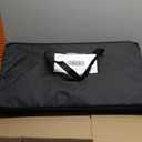 34" Square Folding Table for 4 Person, 330lbs Weight Capacity Foldable Table with HDPE Tabletop & Heavy-Duty Steel Legs, Large Portable Picnic Table for Indoor Outdoor Parties, Camping, White