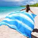 WIWIGO Beach Blanket Waterproof Sandproof Beach Mat 79" X 83"/10'x9'for 2-8 Adults Quick Drying Outdoor Picnic Mat Beach Accessories for Travel, Camping, Hiking