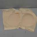 KIWI RATA Womens Seamless Butt Lifter Padded Lace Panties Enhancer Underwear (Large, Nude)