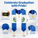Graduation Stole, Embroidered Graduation Sash for College & High School Students, 72 Inch