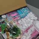 JUKUDAHU Villa Playset for Girls Ages 3-7, Indoor Playset Girls Toys for Ages 6-8 with 4 Storeys 11 Rooms 2 Dolls, Furniture and Accessories, Pretend Toddler Toy, Birthday Gifts for Kids 3 4 5 6 7 8