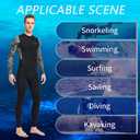 Dive Skins for Women Men Full Body Swimsuit Rash Guard Scuba Skin Thin Wetsuit, One Piece Long Sleeve Quick Dry Diving Skin UV Protection Surfing Spandex Wet Suit for Snorkeling Water Sport, L