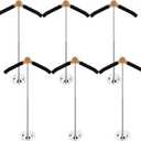 6 Pack Adjustable T Shirt Display Flexible Shoulder StandPortable Clothes Hanger Rack for Clothing Garment Coat Retail VendorShirt RackMetal Clothing Display Rack,17.3 x 31.3 Inch